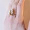 Vintage 18k Gold Ring with Pearls, 1960s, Image 12