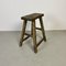 P406 Rustic Wooden Stools, Set of 2 6