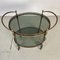 Italian 2 Tier Brass and Glass Drinks Trolley 4