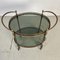 Italian 2 Tier Brass and Glass Drinks Trolley, Image 4