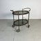 Italian 2 Tier Brass and Glass Drinks Trolley, Image 1