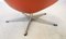 Vintage Mid-Century Danish Red Leather Swivel Chair by H. W. Klein, 1970s 2