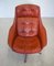 Vintage Mid-Century Danish Red Leather Swivel Chair by H. W. Klein, 1970s, Image 3