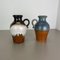Fat Lava Pottery Vases attributed to Scheurich, Germany, 1970s, Set of 2 2
