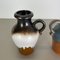 Vases Fat Lava Pottery attribués à Scheurich, Allemagne, 1970s, Set de 2 4