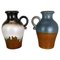Vases Fat Lava Pottery attribués à Scheurich, Allemagne, 1970s, Set de 2 1