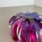 Pink-Purple Murano Glass Bowl Ashtray, Murano, Italy, 1970s 15