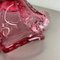 Large Pink Shell Bubble Murano Glass Bowl, Italy, 1970s 18