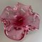 Large Pink Shell Bubble Murano Glass Bowl, Italy, 1970s 16