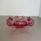 Large Pink Shell Bubble Murano Glass Bowl, Italy, 1970s 4