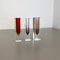 Faceted Murano Sommerso Glass Cube Vases, Italy, 1970s, Set of 3, Image 2