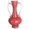 Large Vintage Pop Art Pink Amphore Vase from Opaline Florence, Italy, 1970s, Image 1