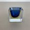 Murano Glass Sommerso Block Cube Ashtray attributed to Flavio Poli, Italy, 1970s, Image 9