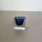 Murano Glass Sommerso Block Cube Ashtray attributed to Flavio Poli, Italy, 1970s 4