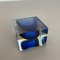 Murano Glas Sommerso Block Cube Aschenbecher Flavio Poli zugeschrieben, Italien, 1970er 13