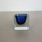 Murano Glass Sommerso Block Cube Ashtray attributed to Flavio Poli, Italy, 1970s 5