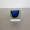 Posacenere Sommerso Block Cube in vetro di Murano attribuito a Flavio Poli, Italia, anni '70, Immagine 5