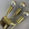 Italian Brass Theatre Wall Light Sconces by Gio Ponti in the style of Stilnovo, Italy, 1970s, Set of 2 18