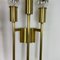 Italian Brass Theatre Wall Light Sconces by Gio Ponti in the style of Stilnovo, Italy, 1970s, Set of 2 11