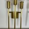 Italian Brass Theatre Wall Light Sconces by Gio Ponti in the style of Stilnovo, Italy, 1970s, Set of 2 6