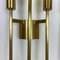 Italian Brass Theatre Wall Light Sconces by Gio Ponti in the style of Stilnovo, Italy, 1970s, Set of 2 10