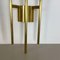 Italian Brass Theatre Wall Light Sconces by Gio Ponti in the style of Stilnovo, Italy, 1970s, Set of 2 12