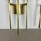 Italian Brass Theatre Wall Light Sconces by Gio Ponti in the style of Stilnovo, Italy, 1970s, Set of 2, Image 4