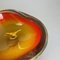 Murano Orange Glass Shell Bowl Vase, Murano, Italy, 1970s 7