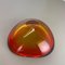 Jarrón con forma de concha de cristal de Murano naranja, Murano, Italia, años 70, Imagen 18