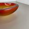 Jarrón con forma de concha de cristal de Murano naranja, Murano, Italia, años 70, Imagen 13