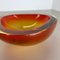 Murano Orange Glass Shell Bowl Vase, Murano, Italy, 1970s 15