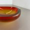 Jarrón con forma de concha de cristal de Murano naranja, Murano, Italia, años 70, Imagen 16