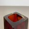 Jarrones Sommerso de cristal de Murano facetado atribuidos a Flavio Poli, Italia, años 70. Juego de 2, Imagen 12