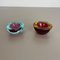 Murano Glass Sommerso Bowl Ashtrays, Italy, 1970s, Set of 2, Image 2