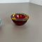 Murano Glass Sommerso Bowl Ashtrays, Italy, 1970s, Set of 2 10