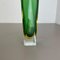 Large Green Murano Glass Submersed Vase by Flavio Poli, Italy, 1970s 5