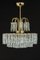 Murano Ice Glass Tubes Chandelier attributed to Doria, Germany, 1960s 14