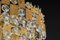 Großer vergoldeter Kronleuchter aus Messing & Kristallglas, Palwa Germany zugeschrieben, 1960er 15