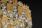 Large Gilt Brass and Crystal Glass Chandelier attributed to Palwa Germany, 1960s, Image 15