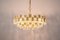 Large Gilt Brass and Crystal Glass Chandelier attributed to Palwa Germany, 1960s, Image 14