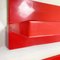 Modern Italian Red Plastic Shelves by Marcello Siard for Kartell, 1970s, Set of 6 9