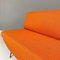 Mid-Century Modern Italian Orange Fabric and Black Metal Sofa and Bed, 1960s 10
