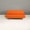 Mid-Century Modern Italian Orange Fabric and Black Metal Sofa and Bed, 1960s, Image 2