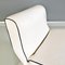 Modern Italian White Leather Curved Armchair attributed to Augusto Betti for Habitat Faenza, 1970s, Image 3