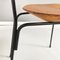 Mid-Century Italian Wooden and Black Enamelled Metal Rod Chair, 1950s 9