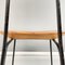 Mid-Century Italian Wooden and Black Enamelled Metal Rod Chair, 1950s 11