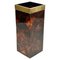 Umbrella Stand in Tortoiseshell Acrylic Glass and Brass, Italy, 1970s, Image 1