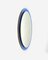 Oval Blue Wall Mirror by Metalvetro Galvorame, Italy, 1960s, Image 6