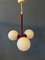 Opaline Glass Suspension Light, 1970s 1