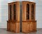 Arched Oak Glazed Apothecary Cabinet, 1940s 3